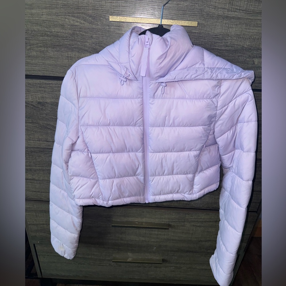 Zara Crop Puffer Coat